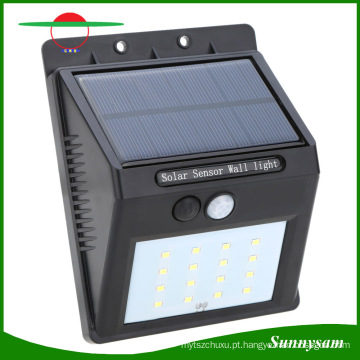 Energia Solar Montado Na Parede Sensor De Movimento Ao Ar Livre Iluminação Solar Lâmpada LED Luz Solar, Luz Da Parede Solar